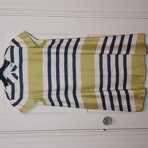 J McLaughlin Sateen Stripe Swing Dress